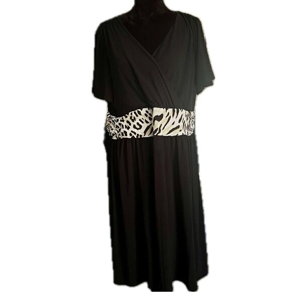 Nina Leonard, women’s size 1x short sleeve BoHo midi dress - Picture 1 of 7